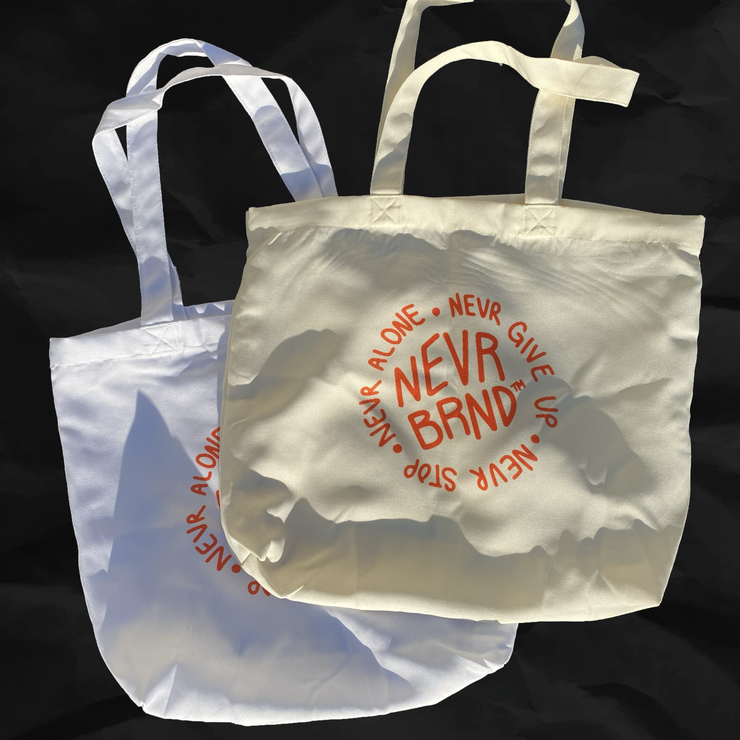 NEVR BRND™ TRIAD TOTE BAG (ORANGE)