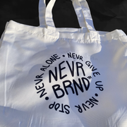 DISC NEVR BRND™ TRIAD TOTE BAG (BLACK)